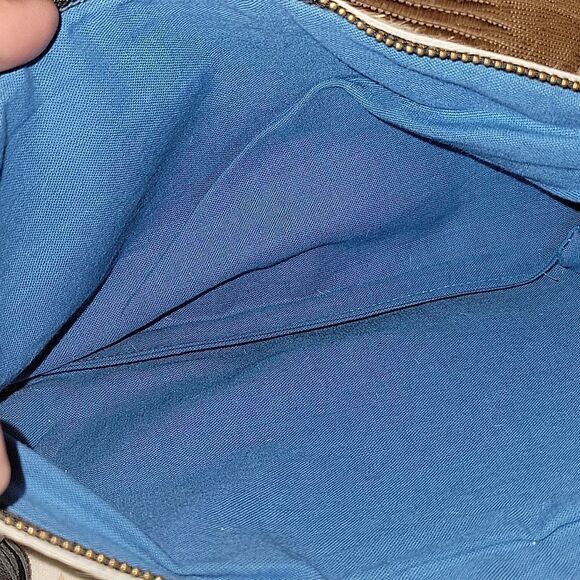 Designed for Joy  Animal Hair Clutch Case Pouch Bag Gold Flecks - Picture 6 of 6